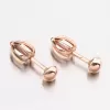 Náušnice z růžového zlata pecky DZ5004CV