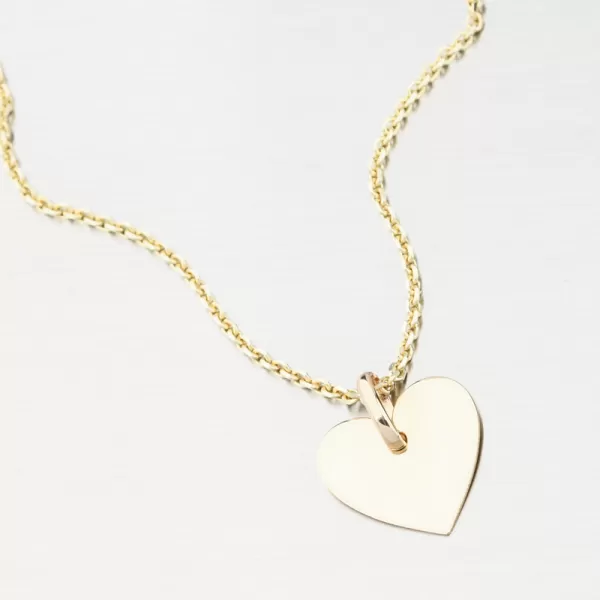 Zlatý přívěsek srdce GCA13-005