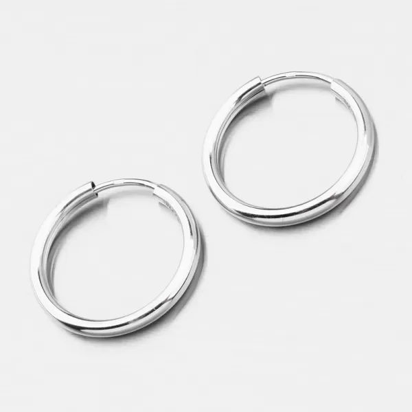 Kruhy z bílého zlata 20 mm 168P-122780