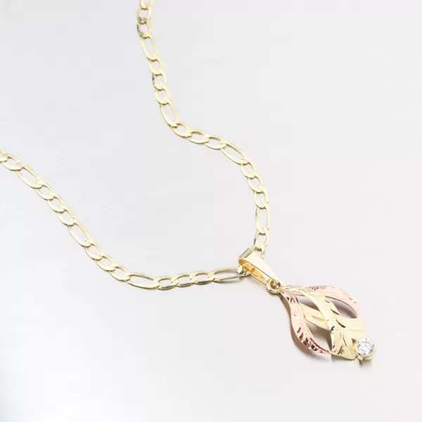 Zlatý přívěsek se zirkonem 53P-076