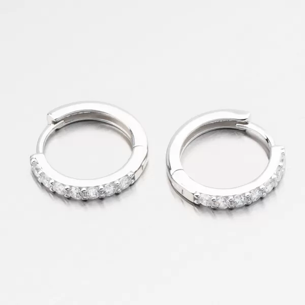 Stříbrné kruhy se zirkony PKL-2277