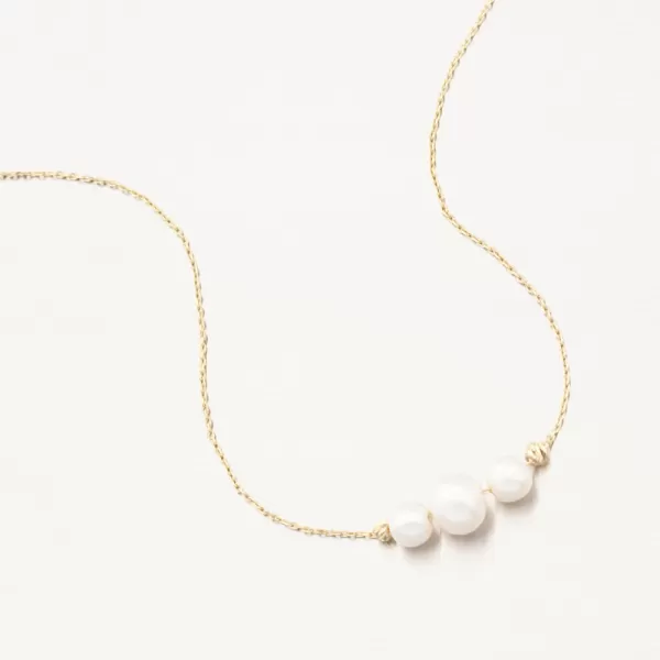 Zlatý náhrdelník s perlami 164P-152178