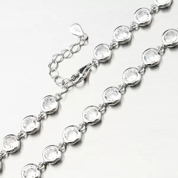 Stříbrný náramek se zirkony PKL-4014