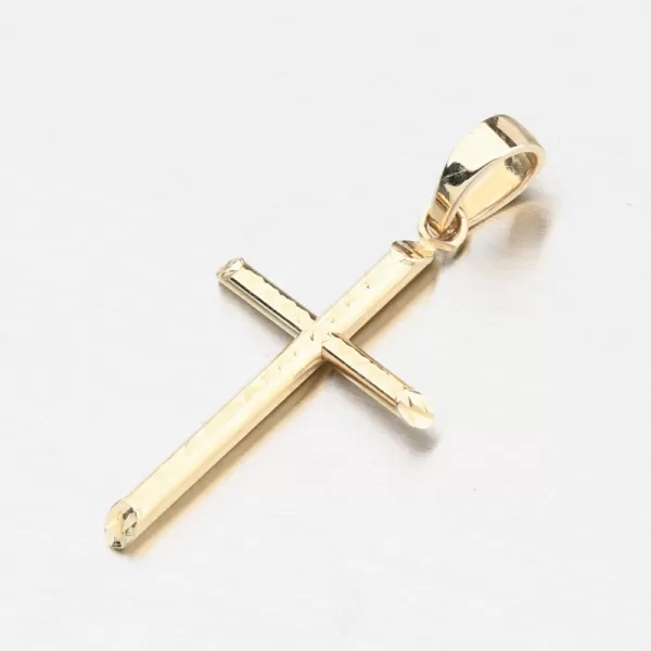 Přívěsek žluté zlato 585 kříž 112P-130639