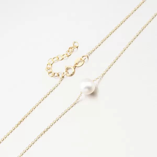 Zlatý náhrdelník s perlou 55GZZ-3046-ZL