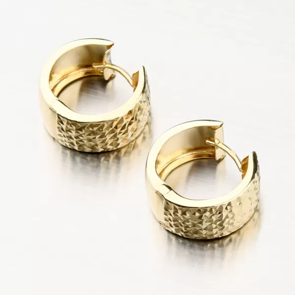 Oboustranné zlaté kruhy PKL22-045