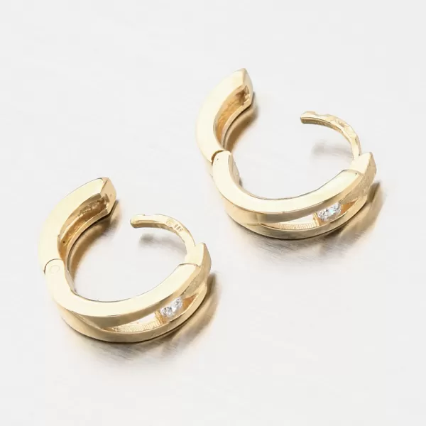 Zlaté kroužky se zirkonem DZ2023-ZL-ZIR