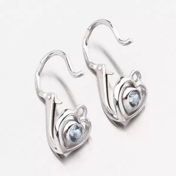 Zlaté náušnice se zirkony 52DN-2752BSM