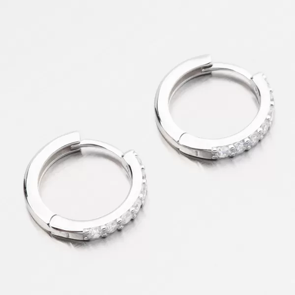 Stříbrné kruhy se zirkony PKL-2277