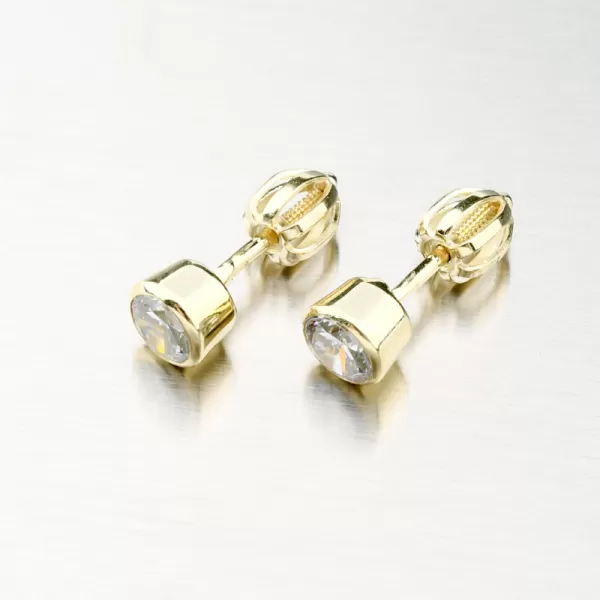 Zlaté náušnice pecky se zirkonem 52GZ-3035Z-SR