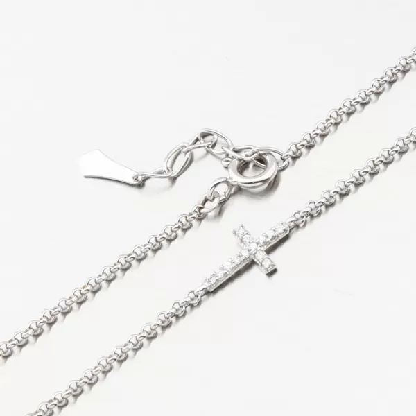 Náramek s křížkem DZF 5832-B-ZIR