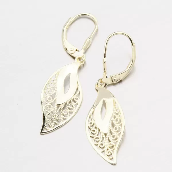 Visací stříbrné náušnice Filigrán PKL-2269