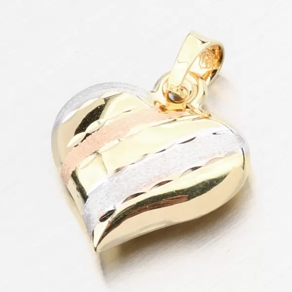 Zlatý přívěsek srdce 13R-418