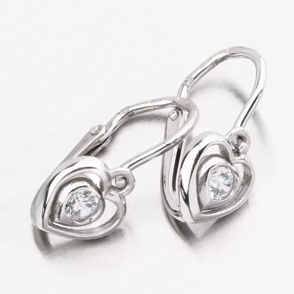 Zlaté náušnice se zirkony 52DN-2752BB