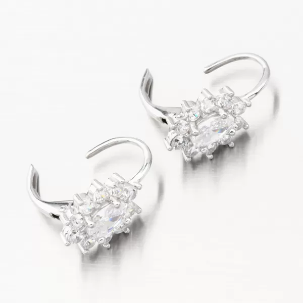 Stříbrné náušnice se zirkony PKL-2201