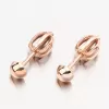Náušnice z růžového zlata pecky DZ5004CV
