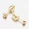 Zlaté náušnice pecky DZ5004ZL
