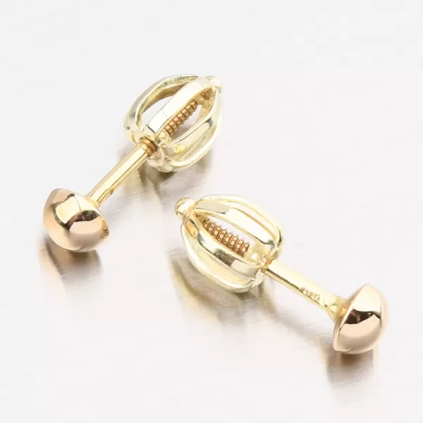 Zlaté náušnice pecky DZ5004ZL