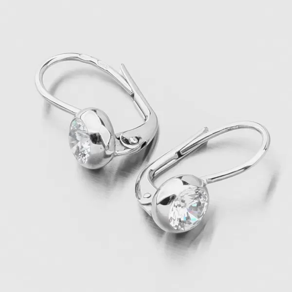 Náušnice v bílé zlatě 688P-120321