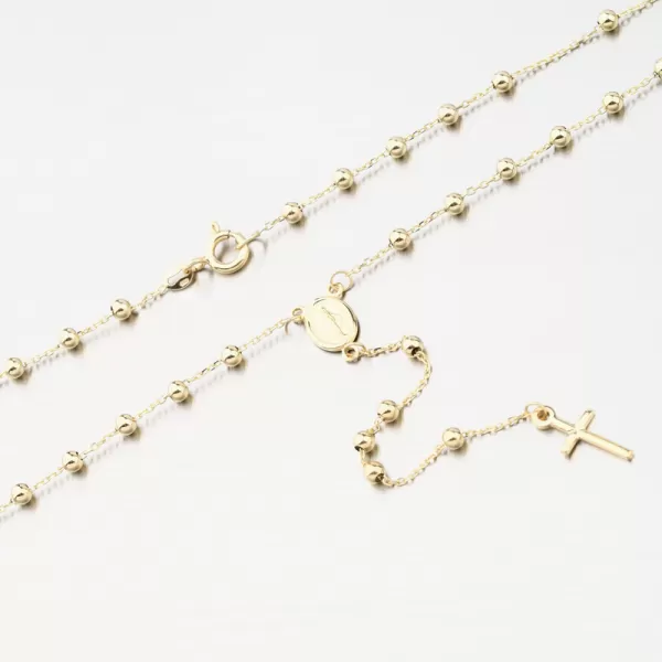 Zlatý růženec s Madonkou a křížkem 15R-039