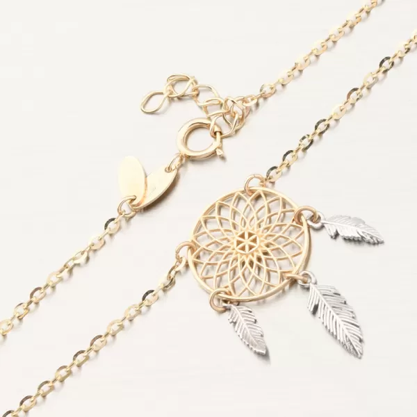 Zlatý náramek lapač snů 144P-141277