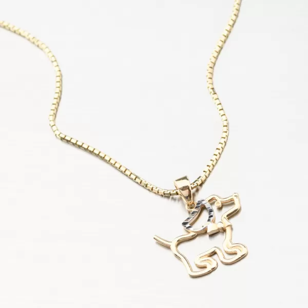 Zlatý přívěsek pes 13R-414