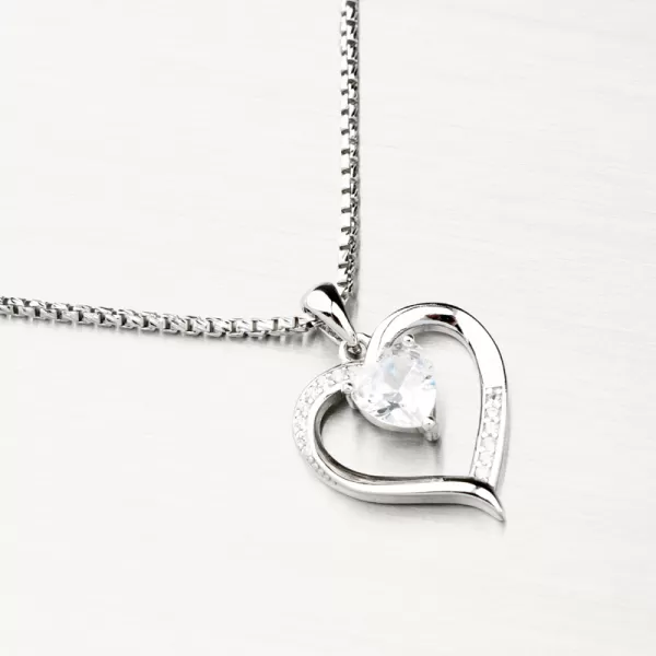 Stříbrné srdce se zirkony PKL-3129