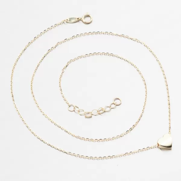 Zlatý náhrdelník se srdcem 144P-150668