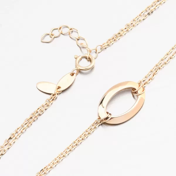 Zlatý náramek s oválky 144P-141283-01