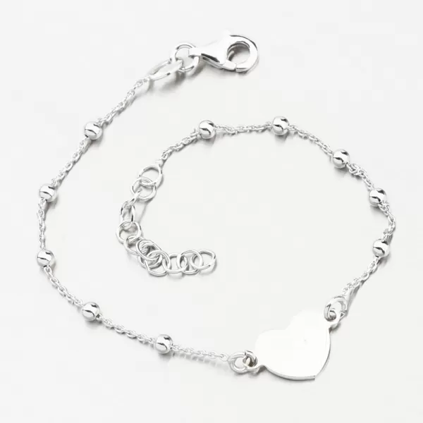 Stříbrný náramek se srdíčkem B1901874-1132-SLX