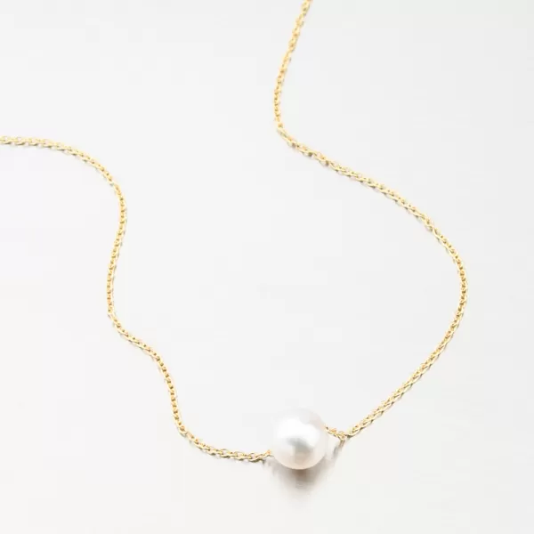 Zlatý náhrdelník s perlou 55GZZ-3046-ZL