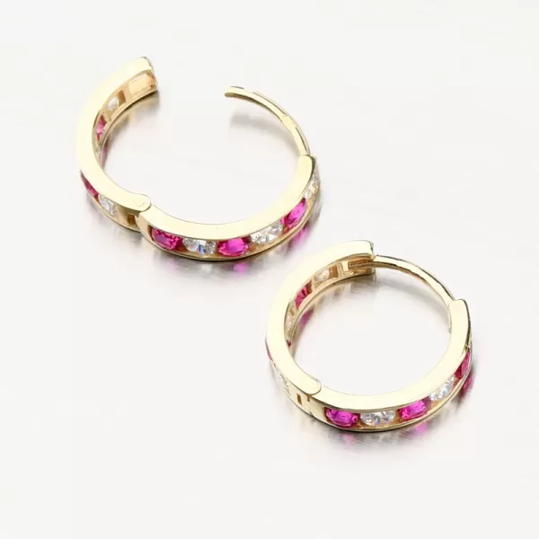 Zlaté kroužky se zirkony PKL22-040