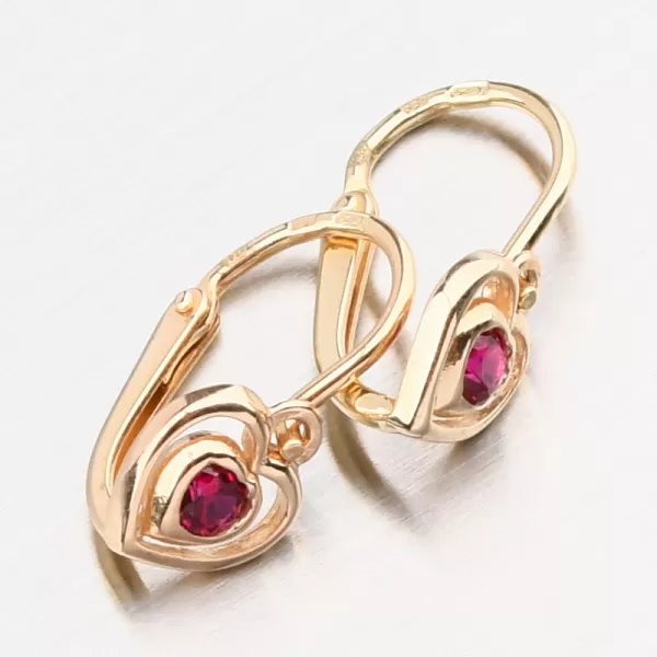 Zlaté náušnice se zirkony 52DN-2752ZČ