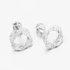 Náušnice z bílého zlata pecky se zirkony 663P-120289