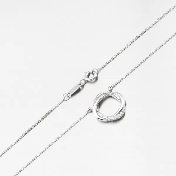 Náhrdelník se zirkony DZF4133-B-ZIR