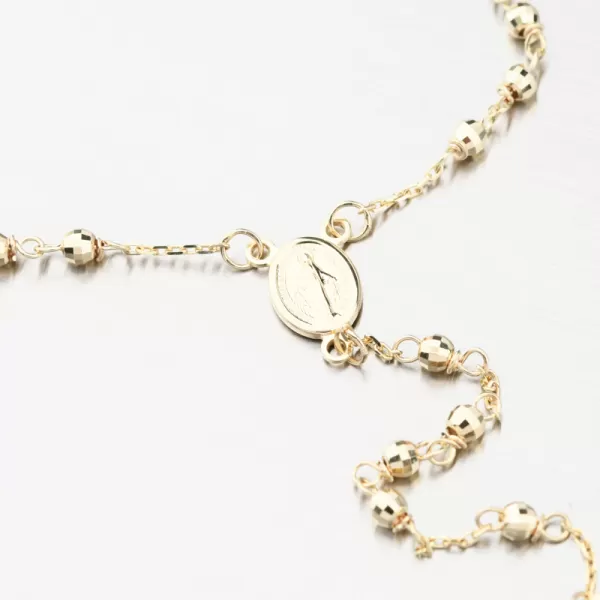 Zlatý růženec s Madonkou a křížkem 15R-041