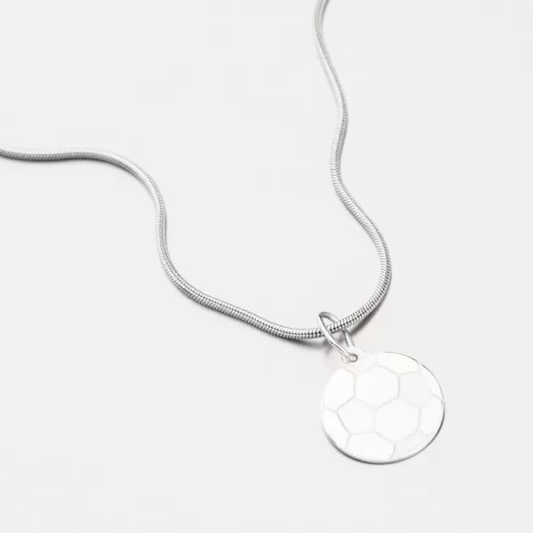 Stříbrný přívěsek fotbalový míč PAMŠ-130036-Ag