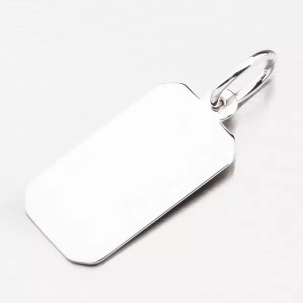 Přívěsek z bílého zlata destička 53P-383-B