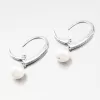 Náušnice stříbro 925 s perlou a se zirkony UCST-12862