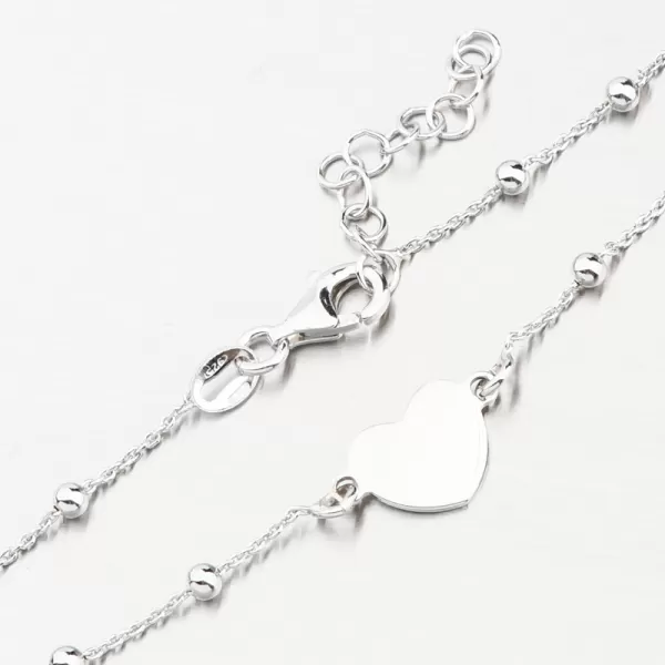 Stříbrný náramek se srdíčkem B1901874-1132-SLX