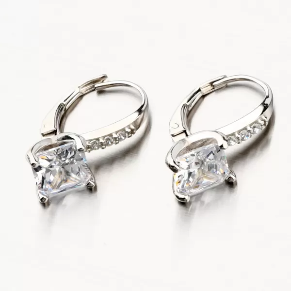 Stříbrné náušnice se zirkony PKL-2131