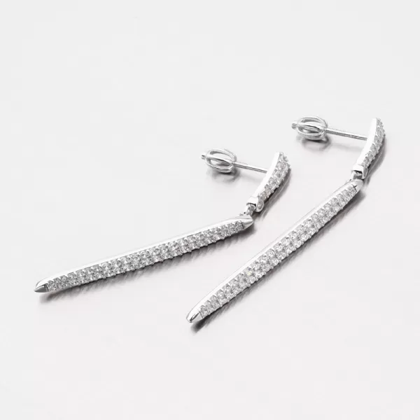 Visací náušnice se zirkony PKL-2207