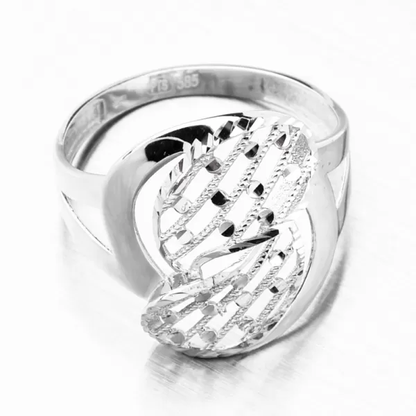 Prsten z bílého zlata 116P-111637