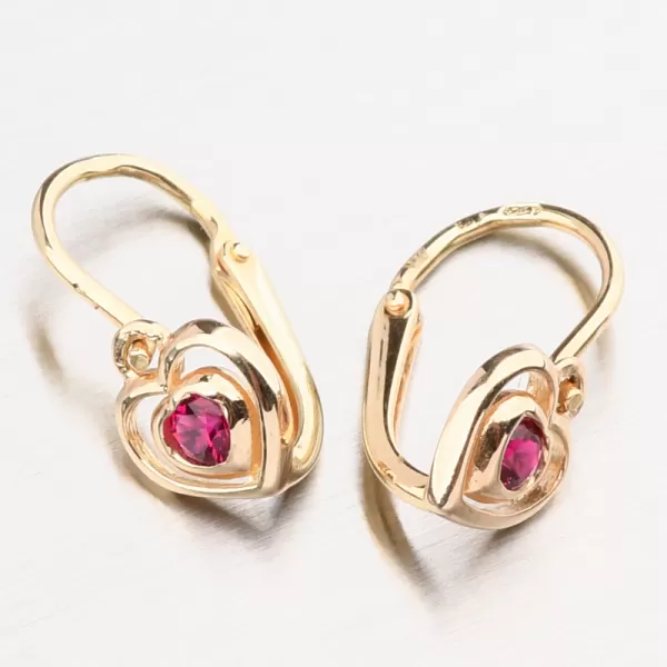 Zlaté náušnice se zirkony 52DN-2752ZČ