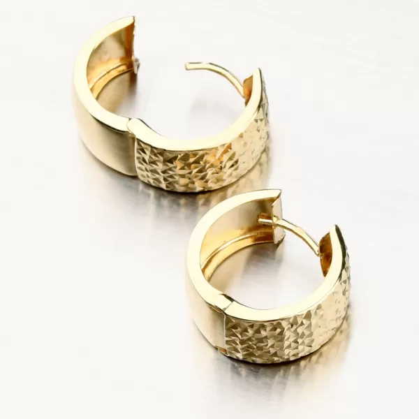 Oboustranné zlaté kruhy PKL22-045