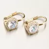 Dámské náušnice žluté zlato 585 se zirkony 12R-759