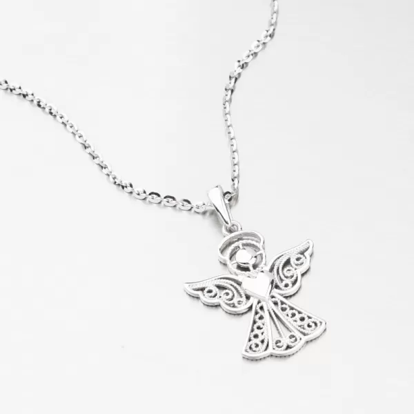 Přívěsek z bílého zlata anděl GCA13-021