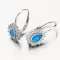 Dámské náušnice stříbro 925 zirkon modrý opál a PKL-2135