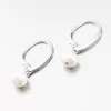 Náušnice stříbro 925 s perlou a se zirkony UCST-12862