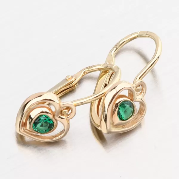 Zlaté náušnice se zirkony 52DN-2752ZZEL